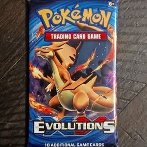 2016 Pokemon XY Evolutions 1 Booster Pack with Charizard Pack-Art